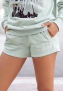 Buffalo Relaxshorts met logo-borduurwerk, loungepak