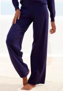 NU 20% KORTING: Lascana Tricotbroek -Loungehose met wijd been, loungew...