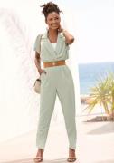 Lascana Jumpsuit met reverskraag en korte mouwen, elegante jumpsuit, c...