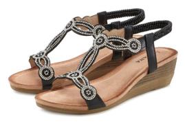 NU 20% KORTING: Lascana Sandalen Sandalet, Zomerschoen met sierstenen,...