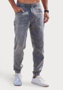 John Devin Joggingbroek Joggpants met elastische band van zachte stret...