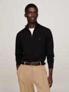 Tommy Hilfiger Schipperstrui PIMA ORG CTN CASHMERE ZIP MOCK