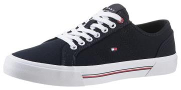 Tommy Hilfiger Sneakers CORE CORPORATE VULC CANVAS met strepen in de p...