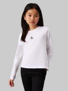 NU 20% KORTING: Calvin Klein Shirt met lange mouwen CK LOGO LS T-SHIRT...