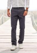 H.I.S Chino Regular fit lange broek, van elastische katoenkwaliteit