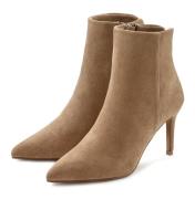 Lascana Highheel-laarsjes in spitse vorm & naaldhak, ritslaars vegan