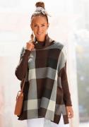 NU 20% KORTING: Lascana Coltrui in casual poncho-stijl, wijde gebreide...