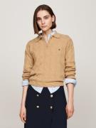 NU 20% KORTING: Tommy Hilfiger Trui met polokraag SOFT WOOL CABLE POLO...