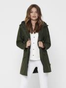 Only Functionele jas ONLSALLY RAINCOAT met capuchon en voering van ted...