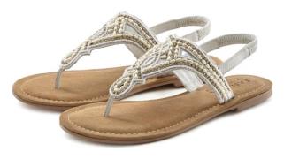 NU 20% KORTING: Lascana Teenslippers Sandaal, pantoletten bezet met pa...