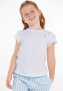 NU 20% KORTING: Tommy Hilfiger T-shirt ESSENTIAL RUFFLE SLEEVE TOP S/S...