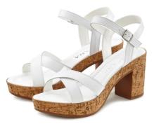 NU 20% KORTING: Lascana Sandalen Sandaal, zomerschoen van leer met blo...