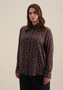 NU 20% KORTING: seidensticker Overhemdblouse Zwarte roos Lange mouwen ...