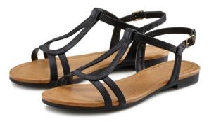 NU 20% KORTING: Lascana Sandalen Sandalette, zomerschoen met verfijnde...