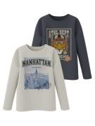 Name It Shirt met lange mouwen NKMORINDO 2P LS TOP PB (set, 2-delig)