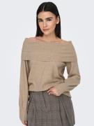 Only Trui met carmenhals ONLJEANETT LIFE L/S OFF SHOULDER CC KNT