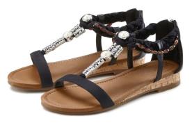 NU 20% KORTING: Lascana Sandalen Sandalette, zomerschoen met sieraande...