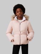 NU 20% KORTING: Calvin Klein Outdoorjack Classic Belted Fur Jacket voo...