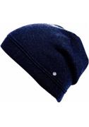 Capelli New York Beanie met metalen logo op de rand (set)