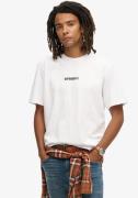 Superdry Shirt met ronde hals MICRO LOGO GRAPHIC LOOSE TEE