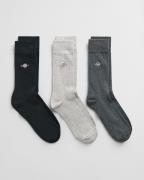 Gant Vrijetijdssokken SHIELD SOCKS 3-PACK (set, 3 paar)