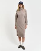 NU 20% KORTING: Gant Midi-jurk HERRINGBONE DETAIL ROLLNECK DRESS