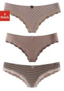 NU 20% KORTING: Lascana Brazilian slip van elastische katoen met delic...