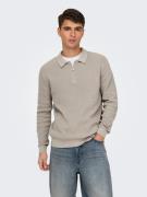 ONLY & SONS Trui met polokraag ONSMATTEO LS ZIP POLO