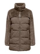 NU 20% KORTING: Only Gewatteerde jas ONLWANJA FUR PUFFER MIX COAT CC O...