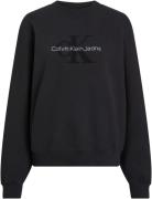 NU 20% KORTING: Calvin Klein Sweatshirt CHENILLE MONOLOGO CREWNECK