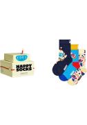 NU 20% KORTING: Happy Socks Lange sokken (Set van 3)