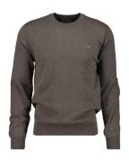 NU 20% KORTING: Gant Trui met ronde hals CTN/WO C-NECK met geborduurd ...