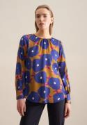 NU 20% KORTING: seidensticker Shirtblouse Zwarte roos Lange mouwen ron...