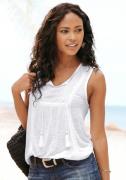 NU 20% KORTING: Buffalo Tanktop met borduursel, zomertop, viscose