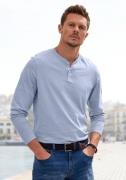 NU 20% KORTING: H.I.S Henleyshirt Lange mouwen, shirt met knoopsluitin...