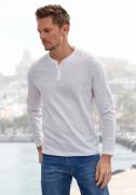 NU 20% KORTING: H.I.S Henleyshirt Lange mouwen, shirt met knoopsluitin...