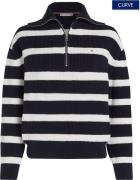 NU 20% KORTING: Tommy Hilfiger Curve Schipperstrui CRV CO CARDI STITCH...