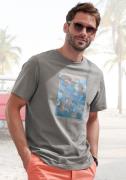 NU 20% KORTING: John Devin T-shirt Ronde hals shirt met surf-print van...