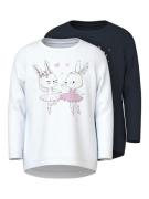 Name It Shirt met lange mouwen NMFVIX 2P LS TOP (2-delig, Set van 2)