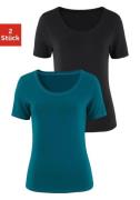 Vivance T-shirt Elastische katoenkwaliteit (Set van 2)