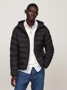 NU 20% KORTING: Tommy Hilfiger Gewatteerde jas MID WEIGHT HOODED JACKE...