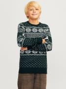 NU 20% KORTING: Jack & Jones Junior Trui met ronde hals JJXMAS GABRIEL...