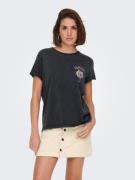 NU 20% KORTING: Only Shirt met korte mouwen ONLLUCY LIFE S/S EYE TOP B...