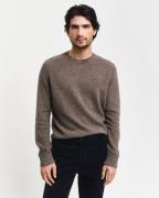 NU 20% KORTING: Gant Trui met ronde hals WOOL BLEND C-NECK in gemêleer...