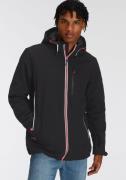 Polarino Winterjack voor koude temperaturen, van softshell, met capuch...