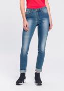 Arizona Slim fit jeans Shaping strakke pasvorm, skinny jeans, used-loo...