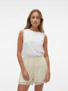 NU 20% KORTING: Vero Moda Shirttop VMHANNE SL LACE TOP JRS SPE GA