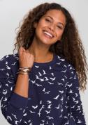 NU 20% KORTING: KangaROOS Sweatshirt Lange mouwen, figuurvolgende snit...