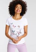 NU 20% KORTING: KangaROOS T-shirt Korte mouwen, lichaamsnauwkeurige pa...