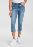 NU 20% KORTING: H.I.S Capri jeans smalle broekpasvorm, opgerolde pijpa...